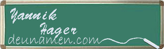 Yannik Hager Visitenkarte